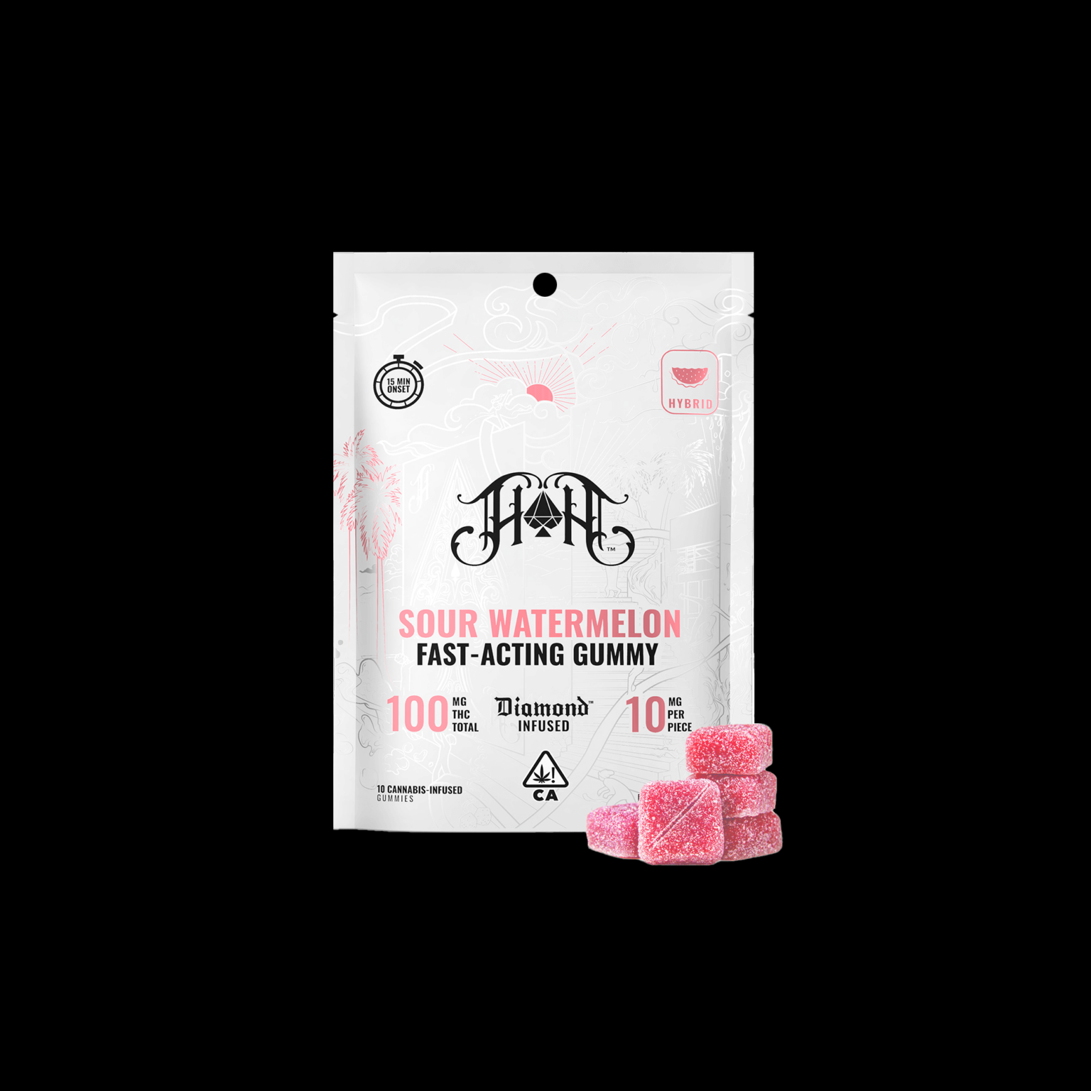 FASTACTING SOUR GUMMIES Heavy Hitters Diamond Infused