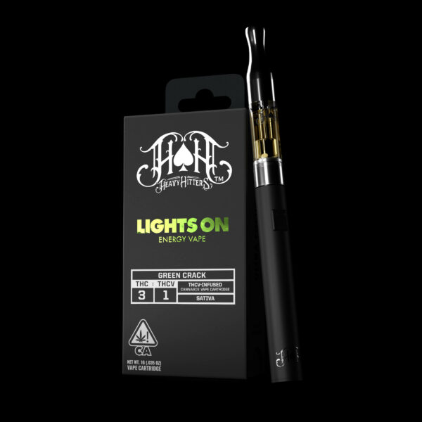 Green Crack | Sativa - Lights On THCV Energy - 1G Vape Cartridge